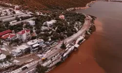 Şiddetli yağmu sele neden oldu: Yol ulaşıma kapandı!