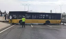 İETT otobüsü kaza yaptı! Yol trafiğe kapandı