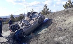 Kütahya'da takla atan otomobilin sürücüsü hayatını kaybetti