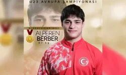 Milli güreşçi Alperen Berber Avrupa şampiyonu!