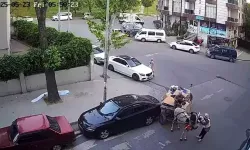 At arabası ile otomobile çarpan kadın arkasına bakmadan kaçtı