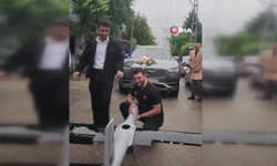 Düğün konvoyunun önünü İnsansız Hava Aracı ile kestiler