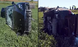 Polise çarpıp kaçtı, kaza yapıp menfeze saklandı