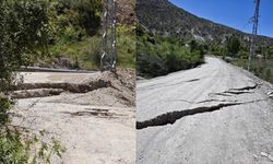 Erzurum'da panik! Yollar ikiye ayrıldı, evler yana doğru eğildi
