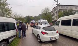 İşçi taşıyan minibüsün devrilmesiyle 8 kişi yaralandı