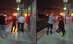 İzmir’de İZBAN’a biletsiz binmeye çalışan grup güvenlik görevlisine saldırdı