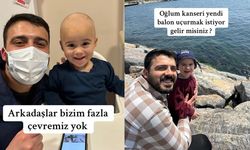 Kanseri yenen Ali Asaf, binlerce kişiyle gözkyüzüne balon bıraktı