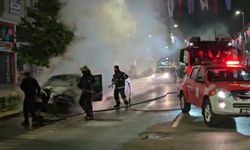 Korku dolu anlar: Kontağı çevirdiği anda araç alev aldı!