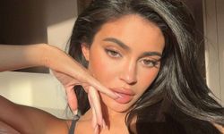 Reality şov yıldızı Kylie Jenner'in pembe bikinisi gündem oldu