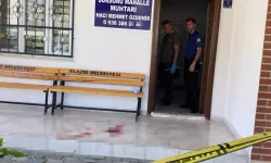 Mahalle muhtarı ofisinde silahlı saldırıya uğradı