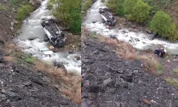 Minibüs dereye devrildi: 2 kişi hayatını kaybetti, 3 kişi yaralandı