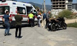 Motosiklet sürücüsü kazada yaralandı