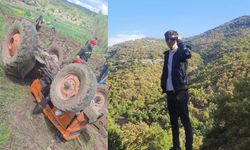 Şarampole devrilen traktörün sürücüsü hayatını kaybetti