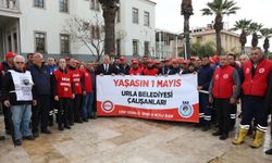 Urla Belediyesi, işçilere çifte bayram sevinci yaşattı