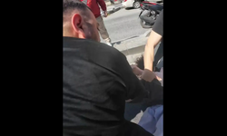 Yaya geçidinde tekmeli yol verme kavgası