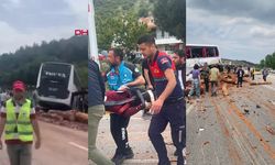 Yolcu otobüsü, kamyon, otomobilin karıştığı zincirleme trafik kazası: 6 ölü, çok sayıda yaralı
