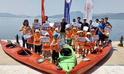 Anaokulu öğrencileri kano ile tanıştı
