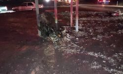 Feci kaza: Hurdaya dönen motosikletin sürücüsü yaşamını yitirdi