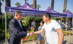 Belediye Başkanı Dr. Cemil Tugay, İzmir Balkon ve Bahçe Bitkileri Festivali'ne katıldı