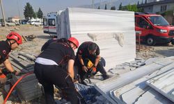 Mermer blokları altında kalan işçi hayatını kaybetti