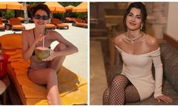 Nesrin Cavadzade plaj pozuyla olay oldu