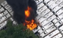 Philadelphia'da Ulaştırma Bakanlığı'na ait 40 otobüs alev alev yandı