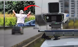 Radar noktasında sürpriz uyarı! Sürücünün o hareketi olay oldu