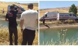 Sulama kanalına düşen kişi akıntıya kapıldı
