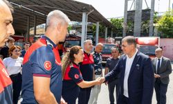 Başkan Tugay'dan itfaiye memurlarına yangın primi müjdesi