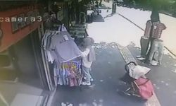 Dikkatsizlik faciaya neden oluyordu... Anne unuttu, bebek aracı kaldırımdan düştü