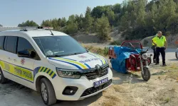 Motorlu bisiklet devrildi, 4'ü çocuk 6 kişi yaralandı
