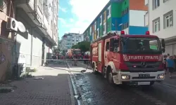 4 katlı binada yangın çıktı