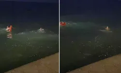 Sahilde alkol aldığı gerekçesiyle ceza kesildikten sonra denize düştü