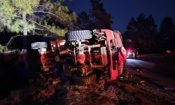 Arazözün devrilmesi sonucu 2 orman işçisi yaralandı