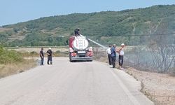 Çalılık alanda yangın çıktı! Ekipler sevk edildi