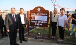Dikili'de Ferdi Zeyrek Parkı açıldı: Anısı daima yaşayacak