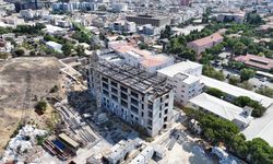 Eşrefpaşa Hastanesi inşaatı hızla sürüyor: Beşinci kata ulaşıldı