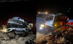 Feci kaza! Otomobil şarampole devrildi: 1 ölü, 3 yaralı