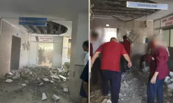 Yüzde 90 oranında çürük raporu olan Devlet hastanesinin tavanı çöktü!