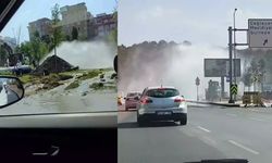 Boru yenileme çalışmaları sırasında isale borusu patladı