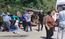 İşçileri taşıyan römork devrildi: Çok sayıda yaralı var!
