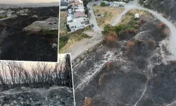 İzmir'de yangın bölgesinde son durum: Havadan drone ile ilk görüntüler paylaşıldı!