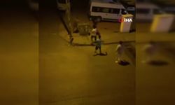 Tartışma fiziksel kavgaya dönüştü, kaldırım taşıyla saldırdı