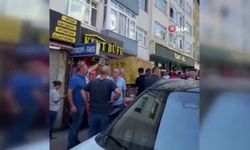 Freni boşalan kamyon iş yerine daldı