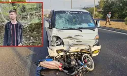 Kamyonetle çarpışan 22 yaşındaki motosiklet sürücüsü hayatını kaybetti