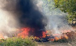 Korku dolu anlar: Direksiyon hakimiyeti kayboldu, otomobil alev aldı!