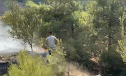 Korkutan orman yangını: Ekipler havadan ve karadan müdahale etti!