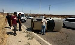 Otomobilin takla attığı kazada 1 kişi yaralandı