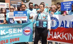 Sağlık-Sen’den Atatürk EAH önünde “yetersiz teklif” protestosu