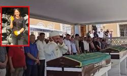 Atık yağ tankına düşüp ölen anne ile oğlu toprağa verildi